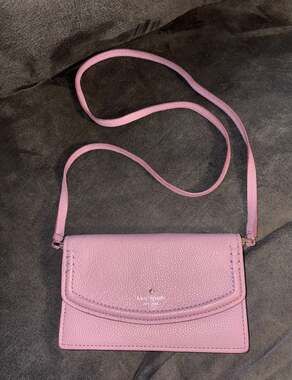 Leather crossbody bag Kate Spade Pink in Leather
